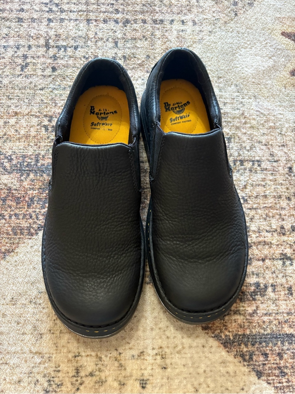 Dr. Martens Airway Boyle Men’s Grizzly Leather Slip On Softwair Shoes Size 11 - Picture 3 of 7